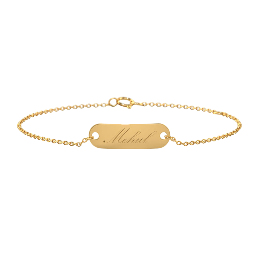 Lani Engrave Baby Gold Bracelet