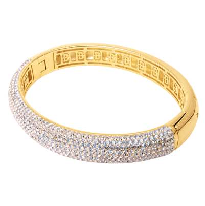 Champagne Starburst Sparkle Reversible Cuff Bracelet