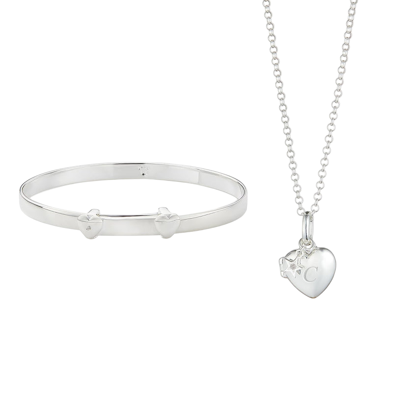 Personalised Baby's First Diamond Christening Gift Set